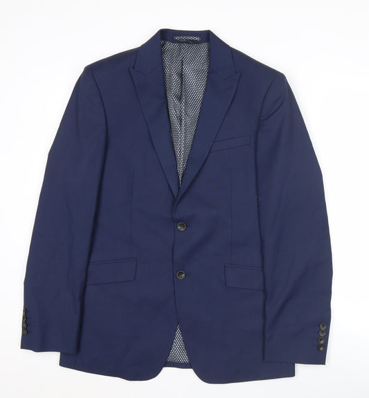 Mens UK Size 38 Marks and Spencer Regular Blue Suit Jacket