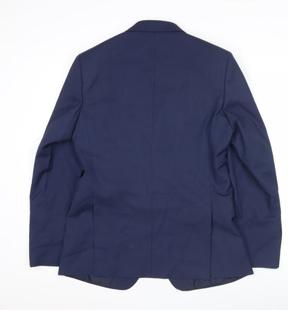 Mens UK Size 38 Marks and Spencer Regular Blue Suit Jacket