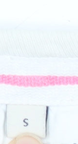 Jack Wills Men’s White Colourblock T-Shirt Size S Retro College Style