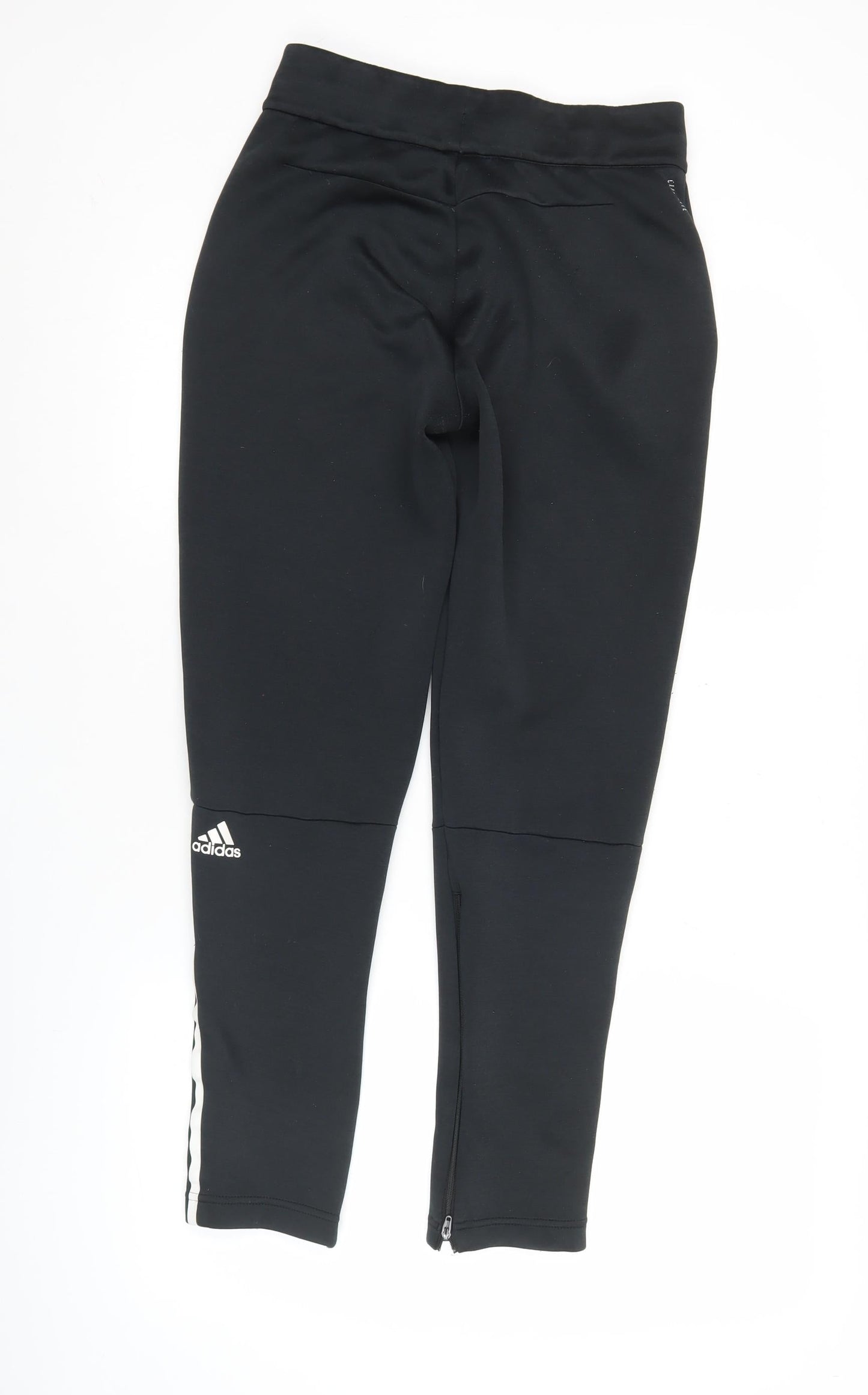 Adidas Boys Black Track Pants 14 Years Tapered Fit Football Joggers