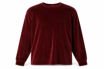 Topman Men’s Red Velvet Pullover Sweatshirt Size 2XL