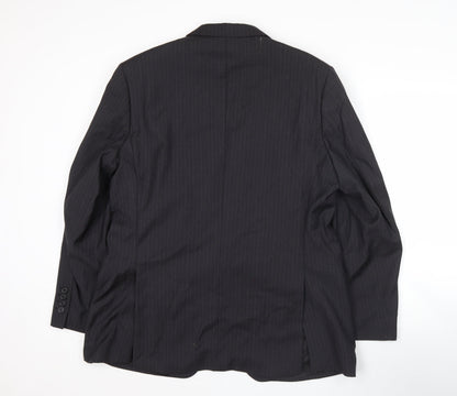 Mens UK Size 42 Lanificio F.lli Cerruti Regular Black Suit Jacket