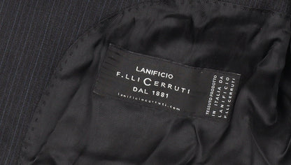 Mens UK Size 42 Lanificio F.lli Cerruti Regular Black Suit Jacket