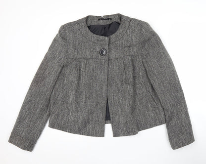 Atmosphere Womens Grey Jacket Size 16 Business Workwear Classic