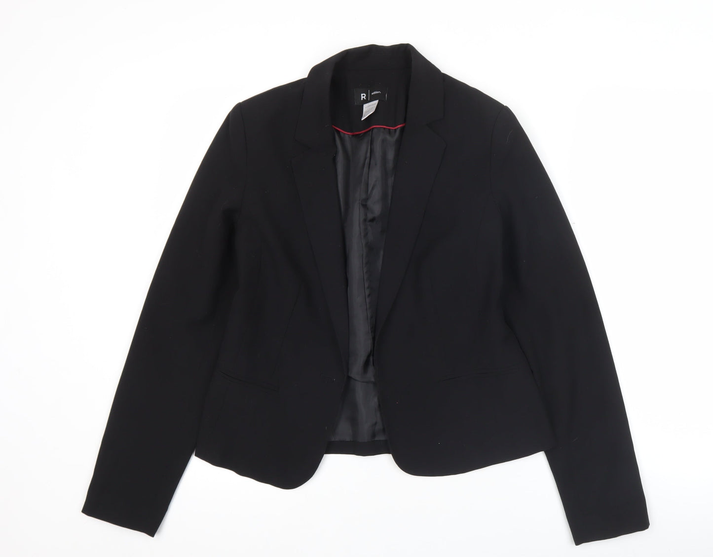 La Redoute Women’s Black Blazer UK 8 Single-Breasted Jacket