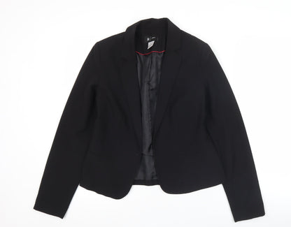 La Redoute Women’s Black Blazer UK 8 Single-Breasted Jacket