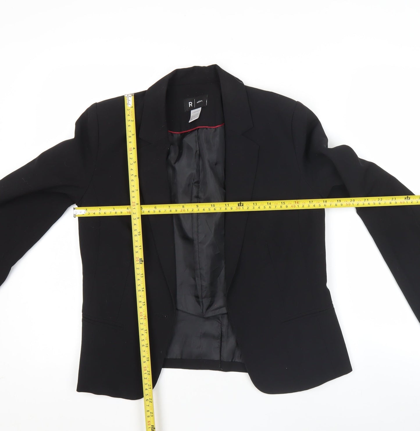 La Redoute Women’s Black Blazer UK 8 Single-Breasted Jacket