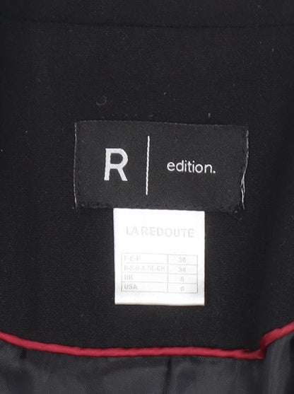 La Redoute Women’s Black Blazer UK 8 Single-Breasted Jacket