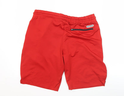 Under Armour Men's Red Athletic Shorts Size M Gym Training