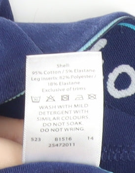 Equestrian Girls Blue Jodhpur Riding Trousers Size 24in Cotton Blend