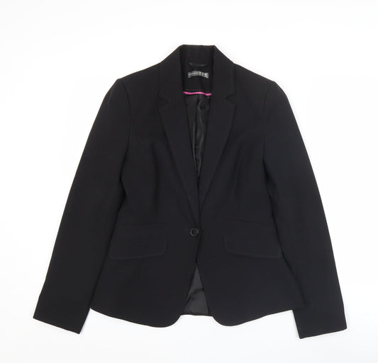 Atmosphere Womens Black Blazer Jacket UK 10 Regular Fit Notch Lapel
