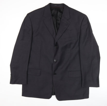 Pierre Cardin Mens Grey Wool Blazer Jacket 44 Regular Classic