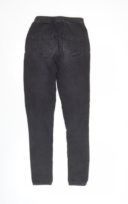 Parisian Womens Black Size 6 Distressed Skinny Jeans