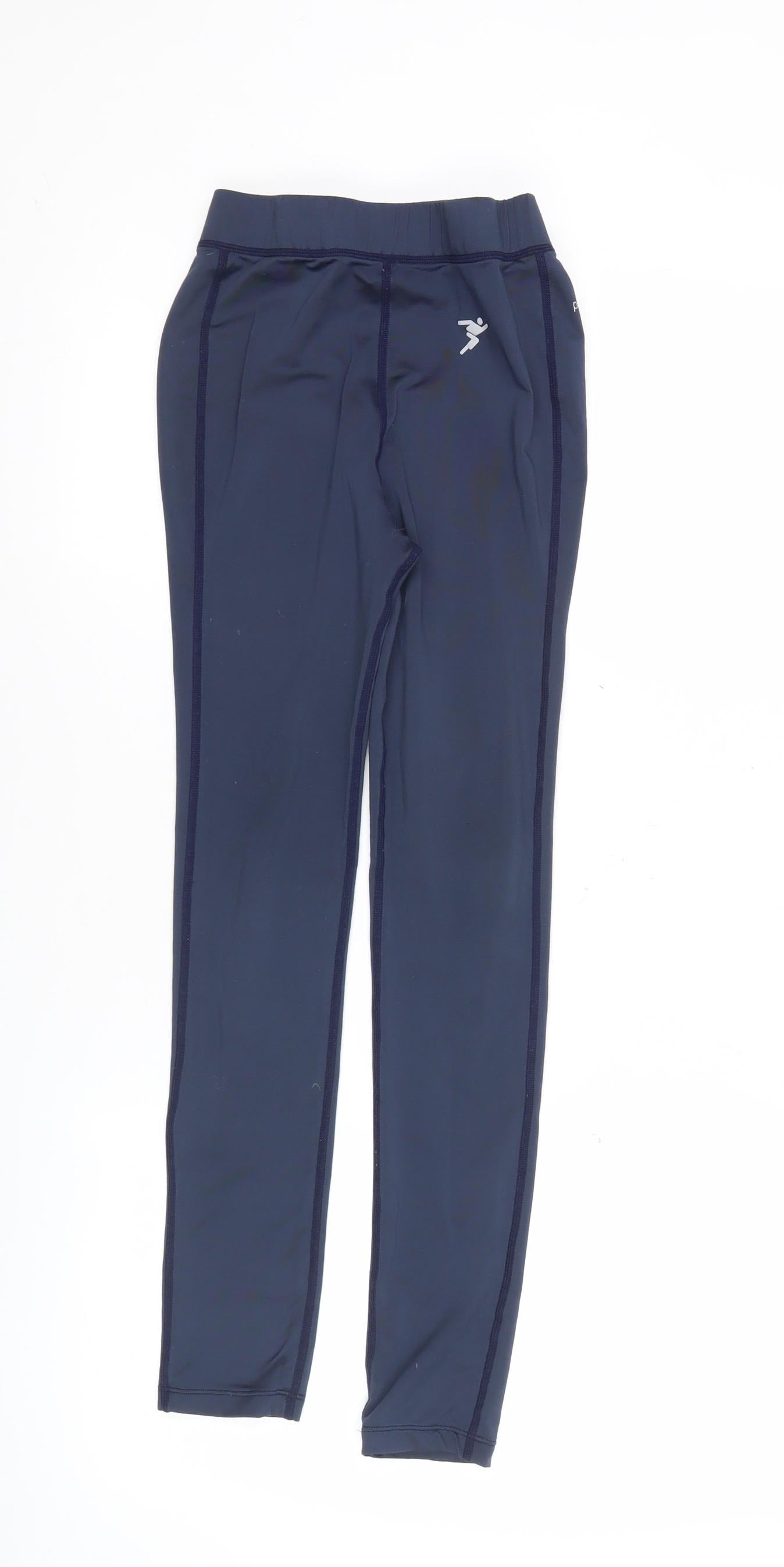 Precision Womens Blue XS Compression Leggings Slim Fit