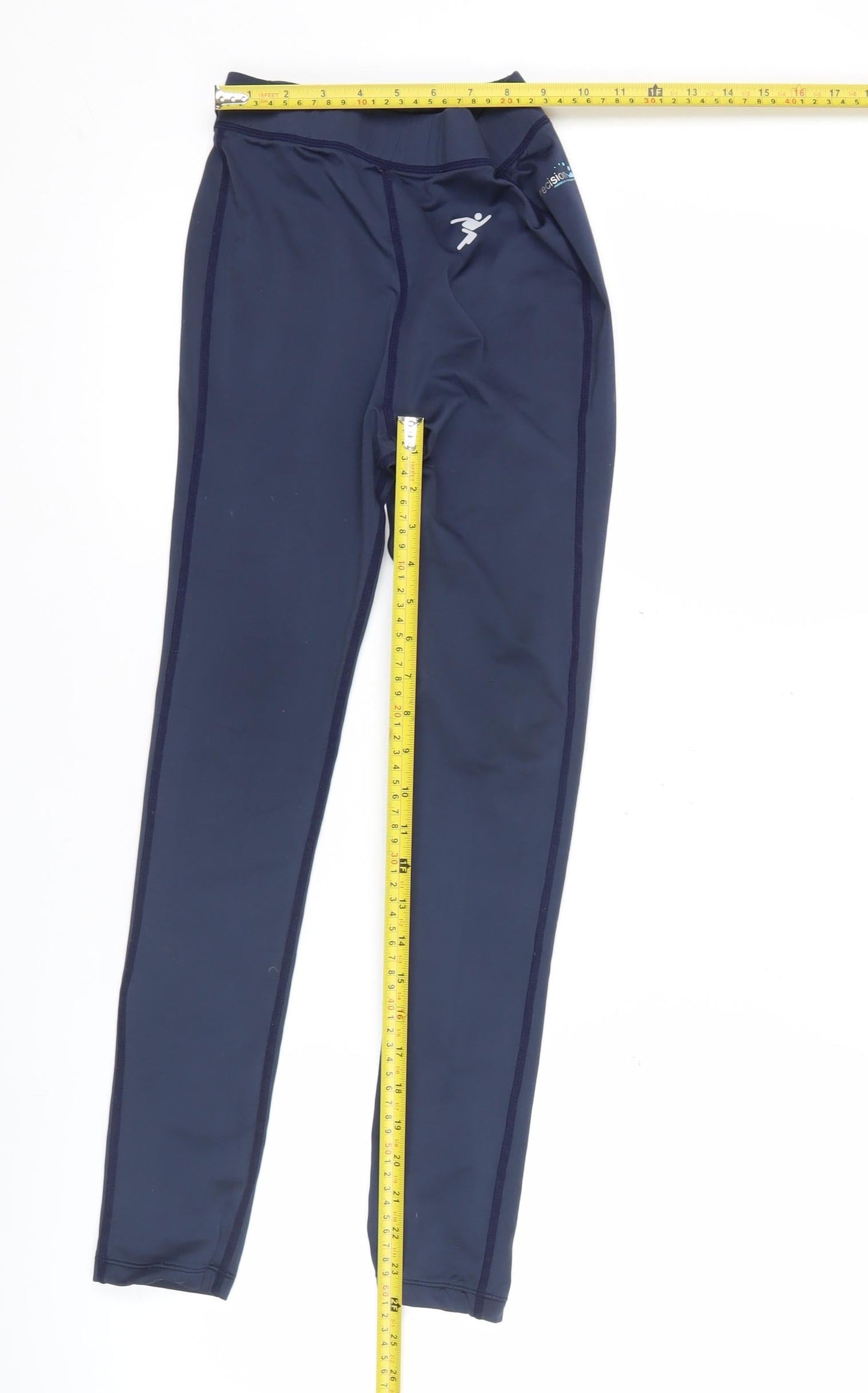 Precision Womens Blue XS Compression Leggings Slim Fit