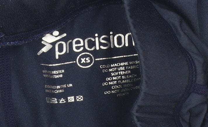 Precision Womens Blue XS Compression Leggings Slim Fit