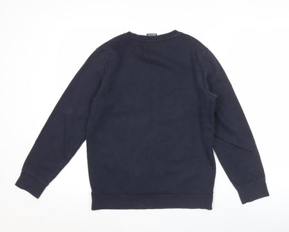 Champion Boys Black Sweatshirt 11-12 Years Logo Pullover Crew Neck