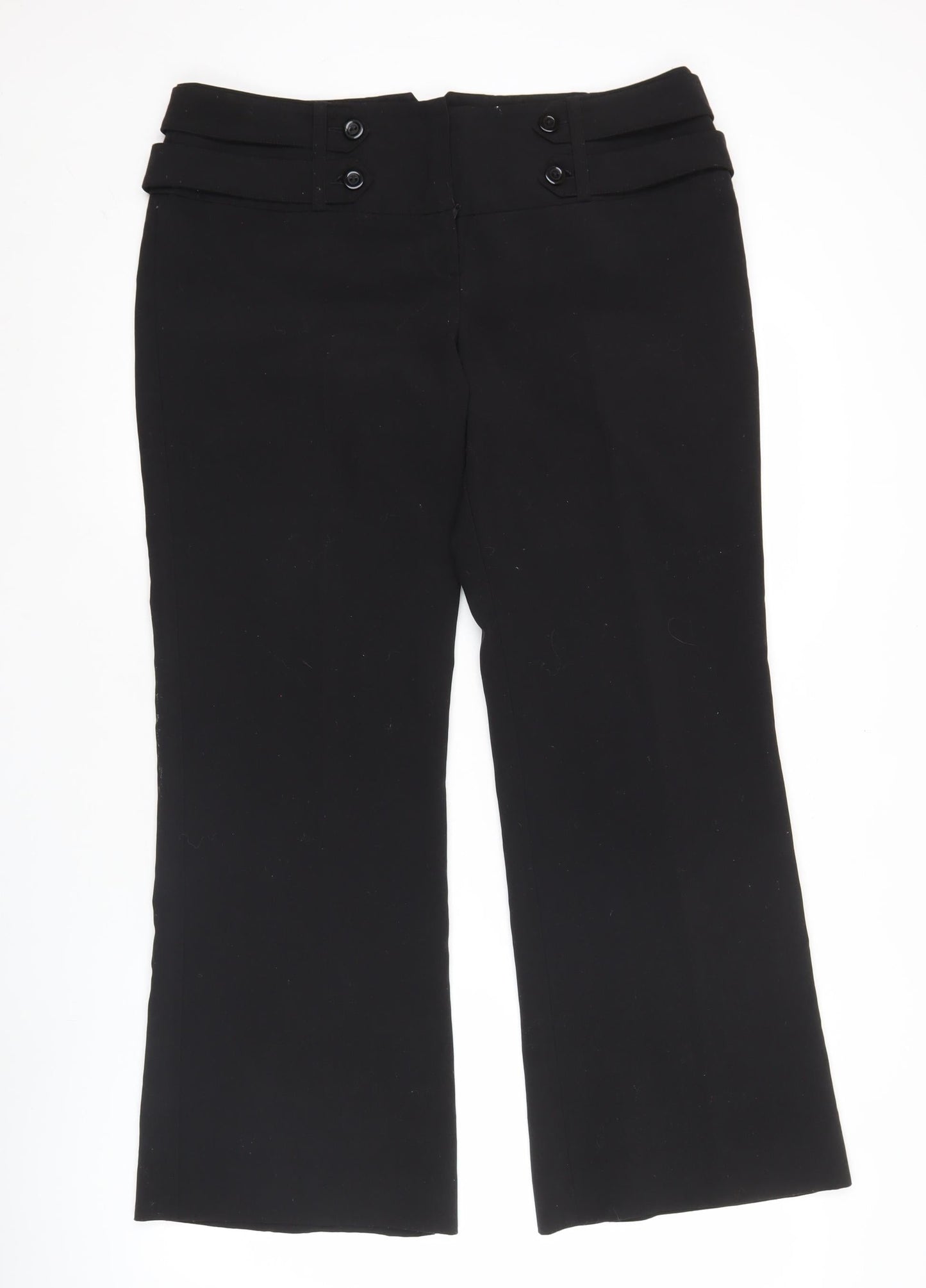Terminal One Women’s Black Size 14 Straight Leg Trousers