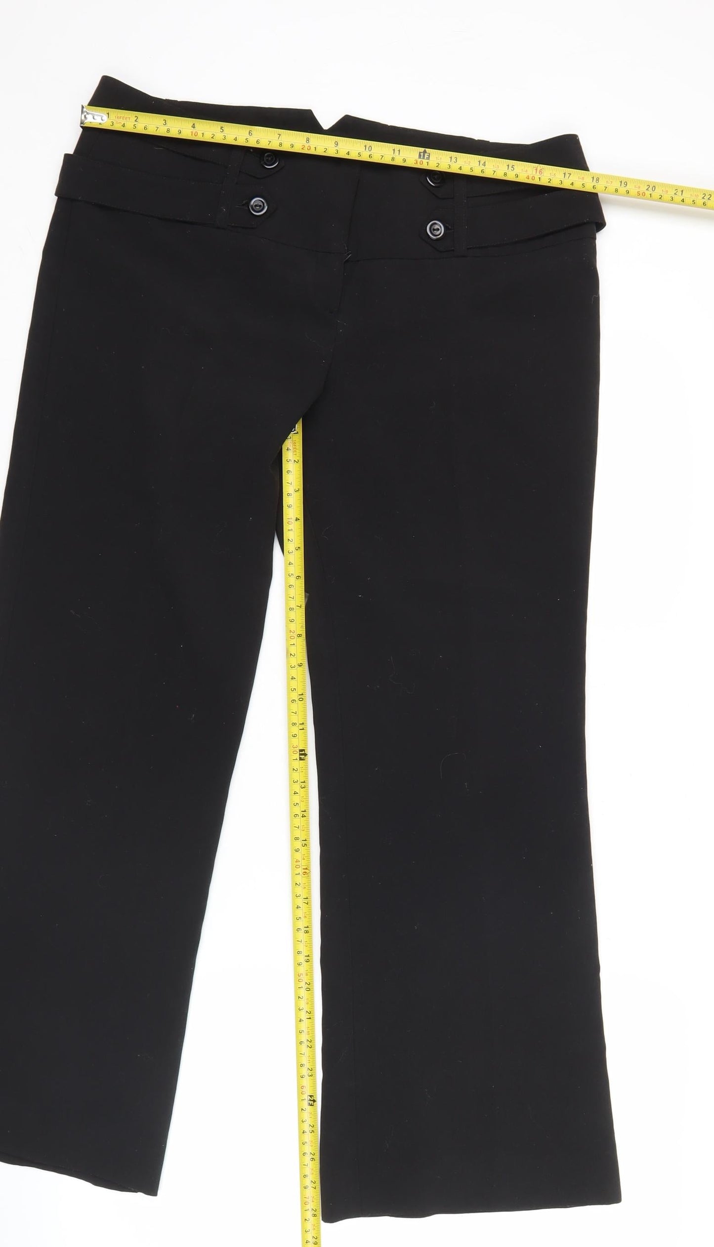 Terminal One Women’s Black Size 14 Straight Leg Trousers