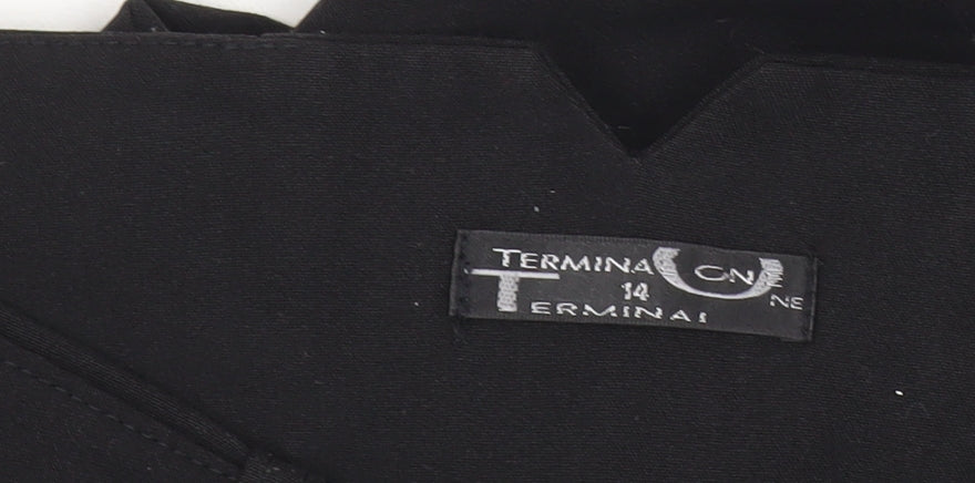 Terminal One Women’s Black Size 14 Straight Leg Trousers