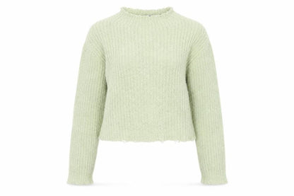 Zara Women’s Green Chunky Knit High Neck Pullover Jumper Size M