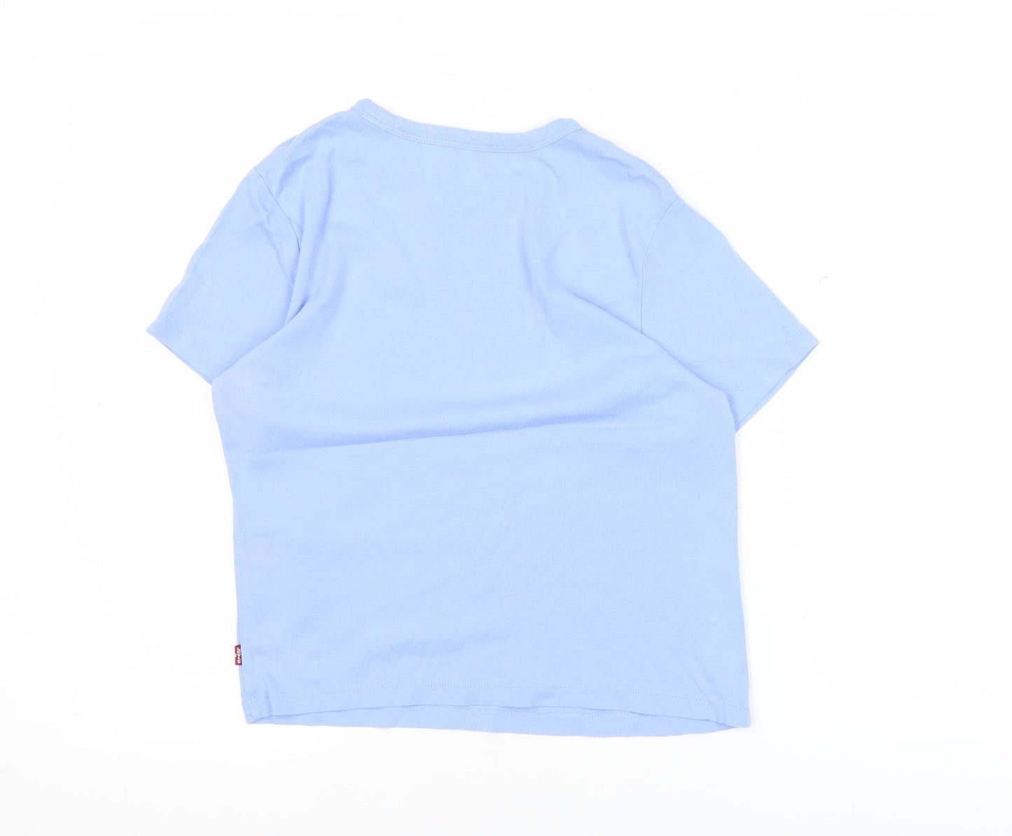 Levi's Womens Blue Small Cotton Short Sleeve Crew Neck T-Shirt