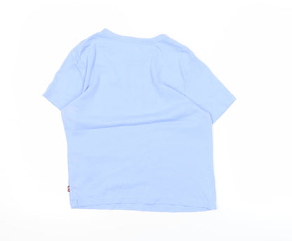 Levi's Womens Blue Small Cotton Short Sleeve Crew Neck T-Shirt