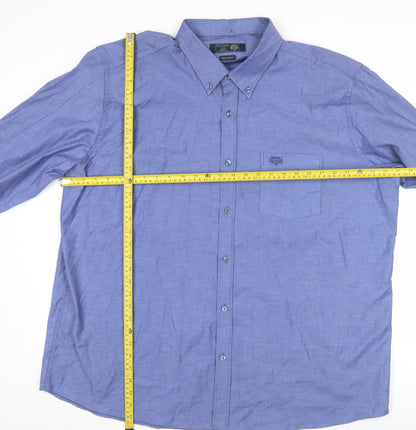 Paul Costelloe Men’s Blue 3XL 50-52" Regular Fit Button-Down Shirt