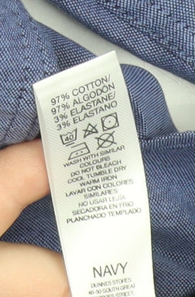 Paul Costelloe Men’s Blue 3XL 50-52" Regular Fit Button-Down Shirt