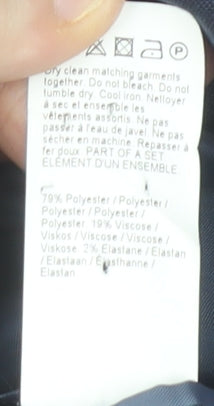 River Island Men’s Blue Suit Jacket 40R Notch Lapel Two-Button