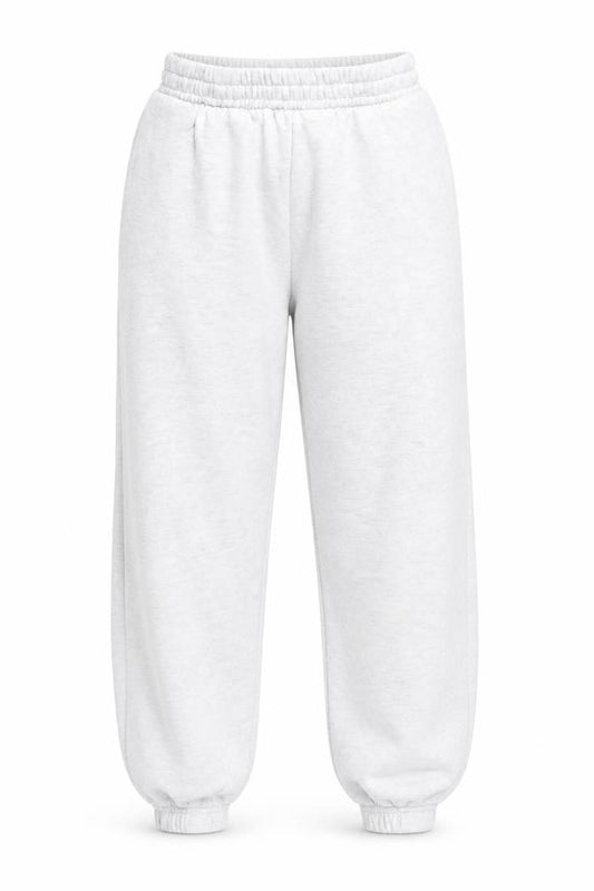 New Look Womens White Sweatpants Size 8 Regular Fit Cotton Blend