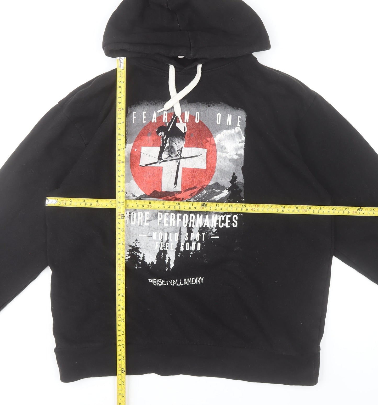 G Men’s Black 2XL Pullover Hoodie Outdoor Ski Graphic Cotton