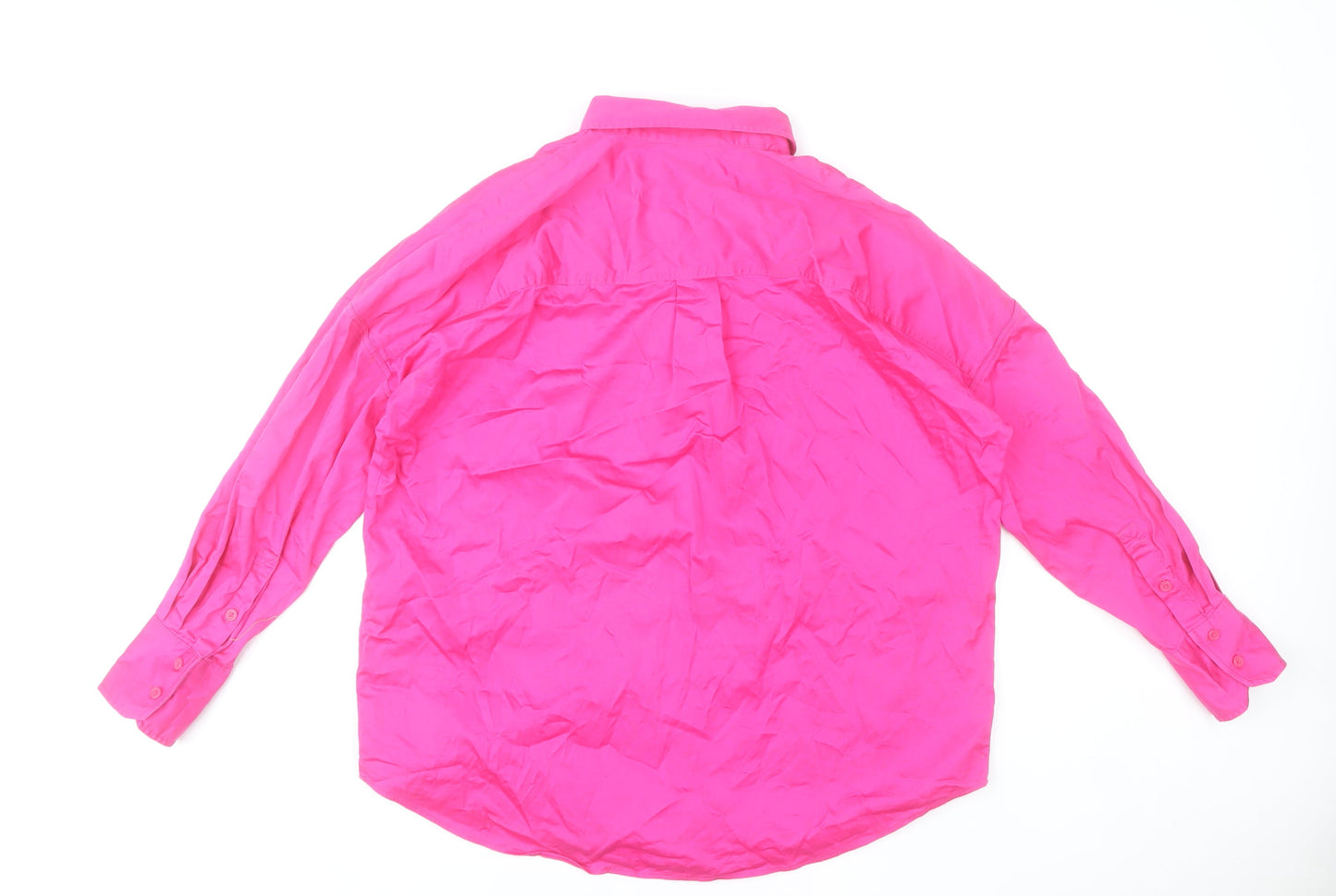 Paul Costelloe Men’s Pink Cotton Blend Long Sleeve Dress Shirt M