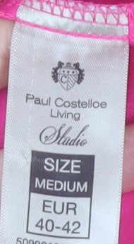 Paul Costelloe Men’s Pink Cotton Blend Long Sleeve Dress Shirt M
