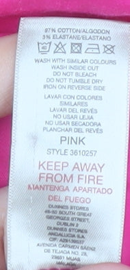 Paul Costelloe Men’s Pink Cotton Blend Long Sleeve Dress Shirt M