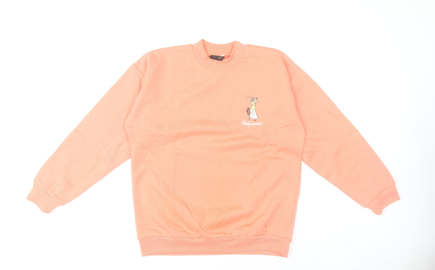 Golf Antiques Women’s Pink Sweatshirt M Crew Neck Long Sleeve Ballybunion