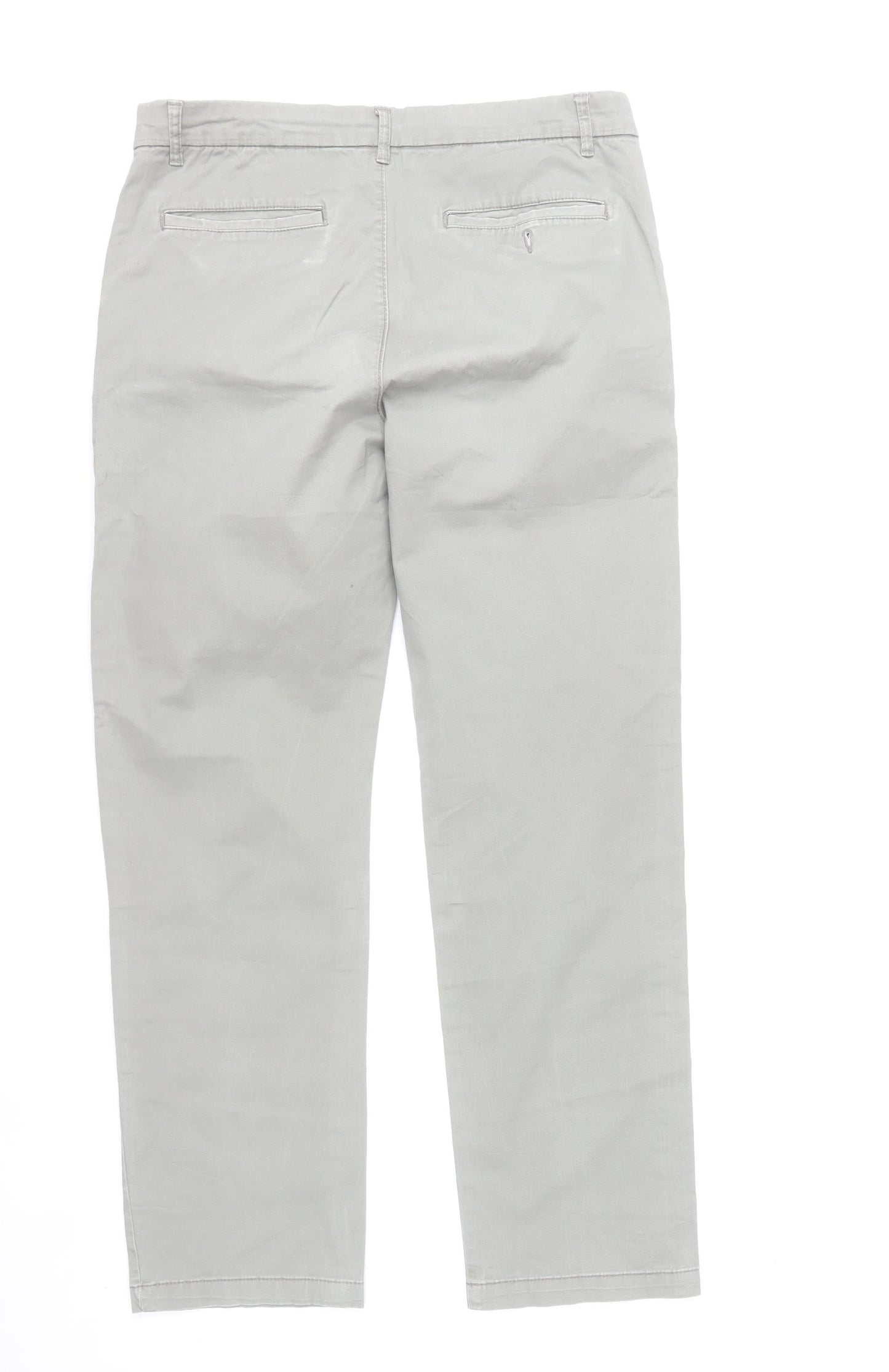 Debenhams Men Grey Chino Trousers Size 34W 31L Regular Fit