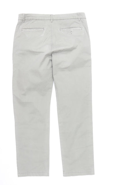 Debenhams Men Grey Chino Trousers Size 34W 31L Regular Fit