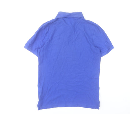 Nike Men’s Blue Polo Shirt Size S Cotton Short Sleeve Sportswear