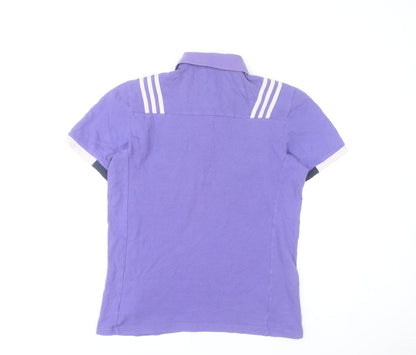 Adidas Men’s Purple Munster Rugby Polo Shirt Size S Cotton