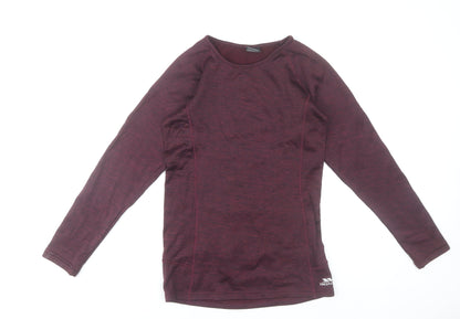Trespass Womens Red Long Sleeve Polyester Sports Top UK 10