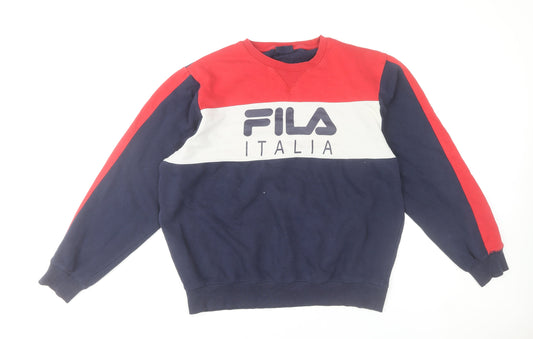 Mens UK Size L FILA Multicoloured Pullover Sweatshirt
