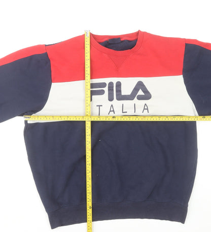 Mens UK Size L FILA Multicoloured Pullover Sweatshirt