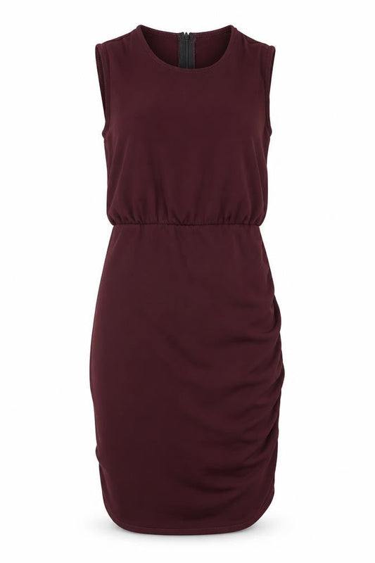 I Saw It First Women’s Red Bodycon Dress Size 8 Sleeveless Crew Neck