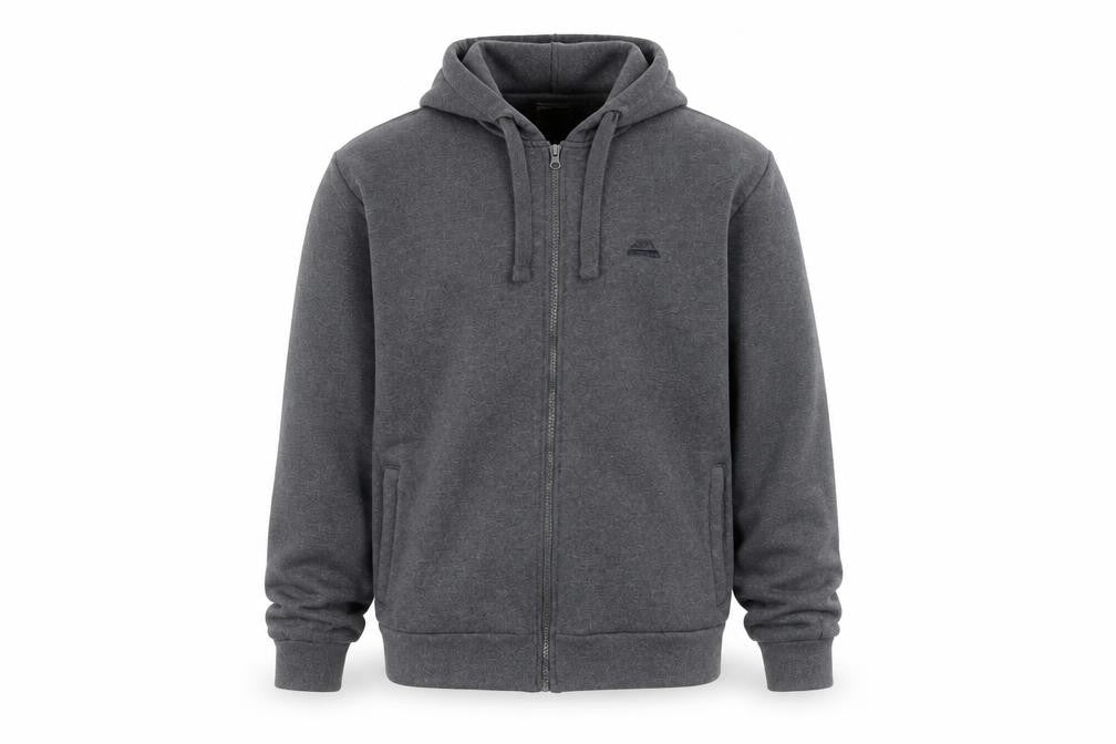 Iron Mountain Men’s Grey Full Zip Hoodie Size L Cotton Blend