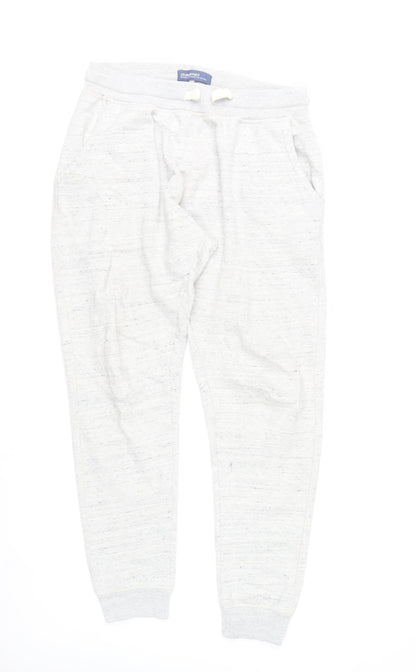 Blend Men’s Grey Joggers L Regular Fit Cotton Blend Casual Trousers