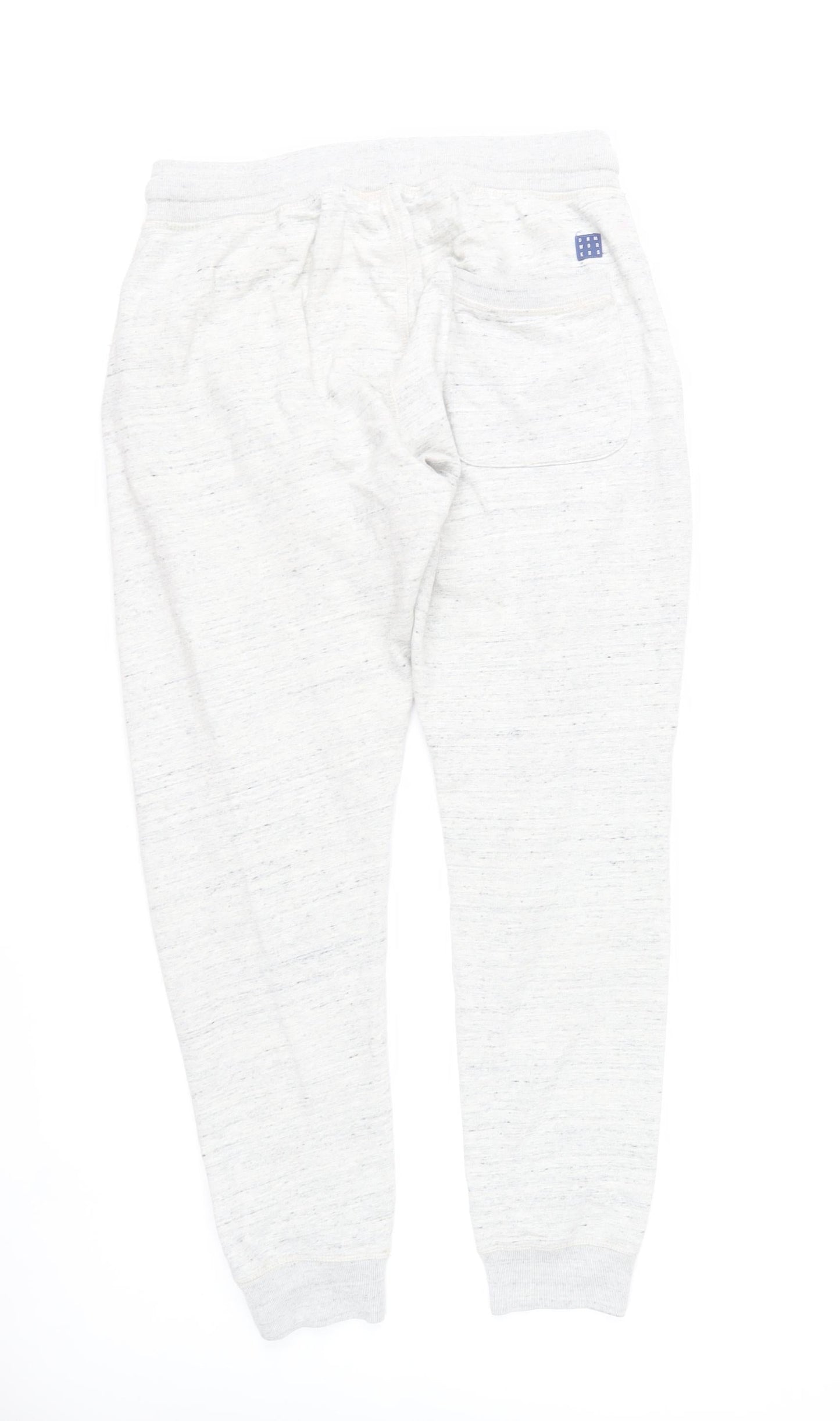 Blend Men’s Grey Joggers L Regular Fit Cotton Blend Casual Trousers