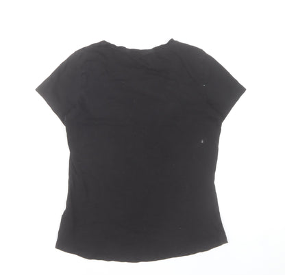 Puma Women's Black T-Shirt Size 12 Short Sleeve Crew Neck