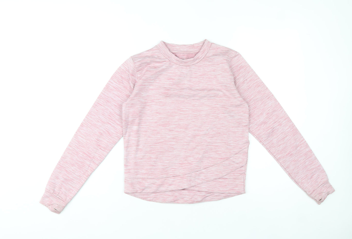 Souluxe Girls Pink Long Sleeve Activewear Top Age 10-11 Years Lightweight Stretch