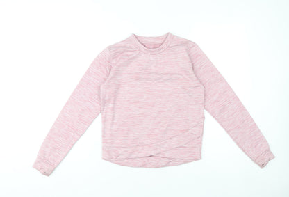 Souluxe Girls Pink Long Sleeve Activewear Top Age 10-11 Years Lightweight Stretch